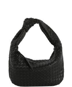 Brigitte Vegan Leather Shoulder Bag JYE-0473 BLACK